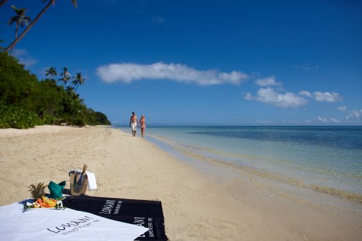 Lomani Island Fiji Romantic Stroll on Beach
