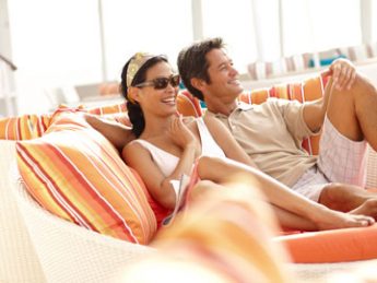 Crystal Symphony Couple in Cabana