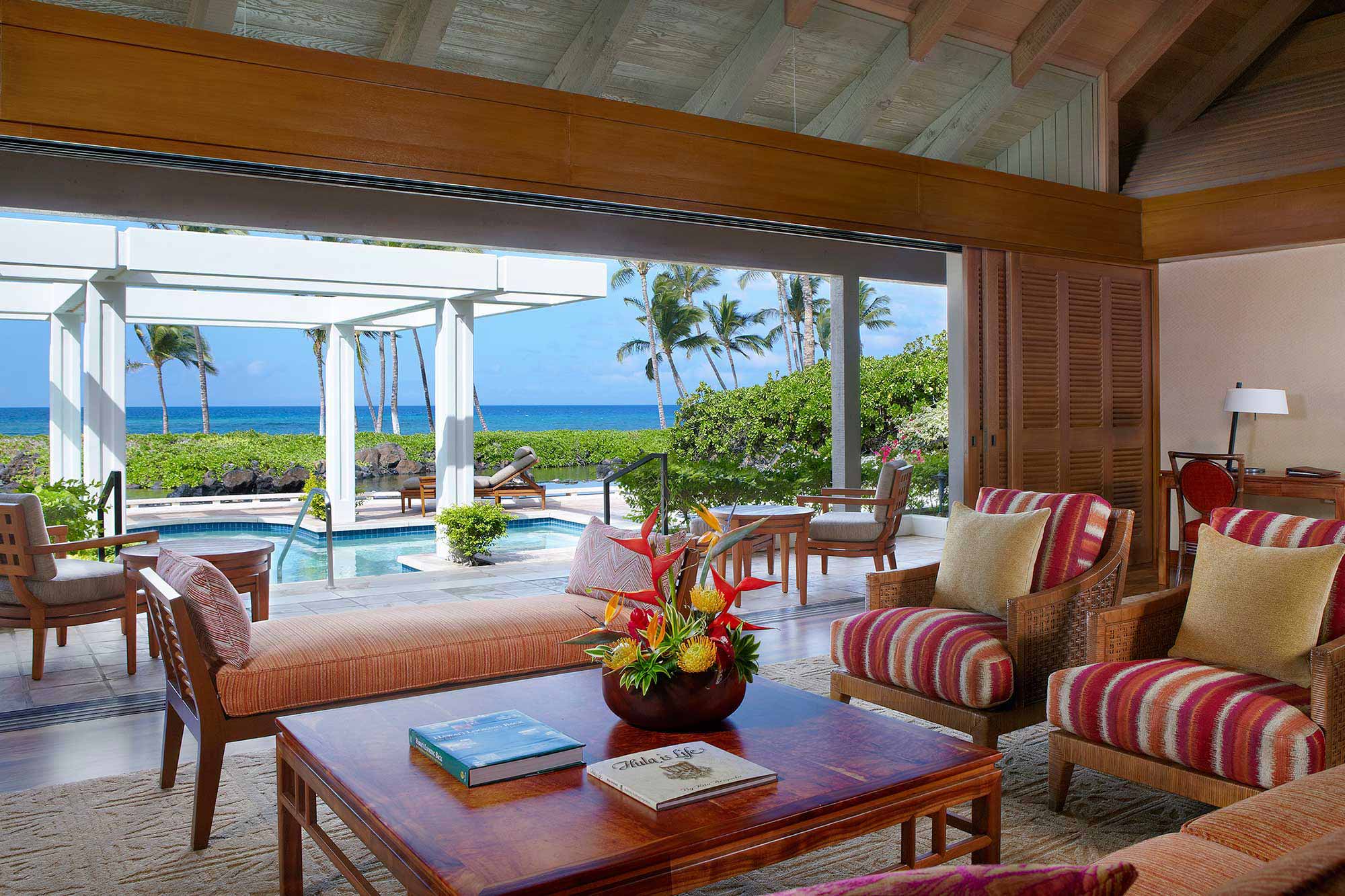 Mauna-Lani-Ocean-Front-Bungalow-Living-Room