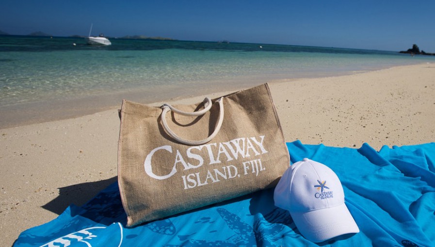 Castaway bag on beach
