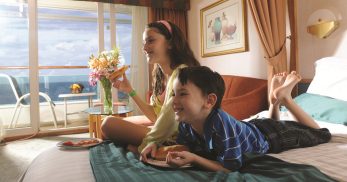Royal Caribbean Cruises Kids on Bed