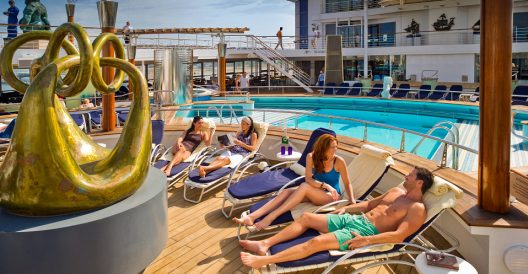 Celebrity Cruises People Around Pool