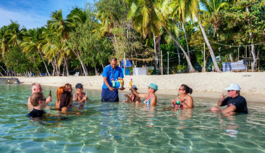Blue Lagoon Private Beach Cocktails