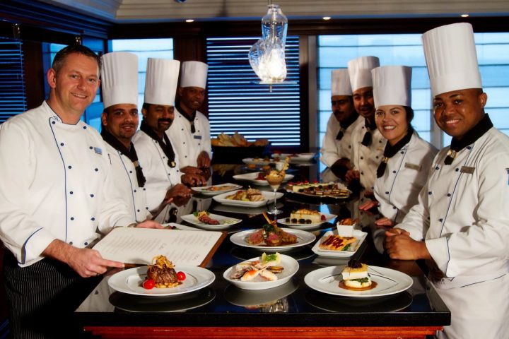 Chefs , Food, Presentation, dining , Kitchen, staff, azamara