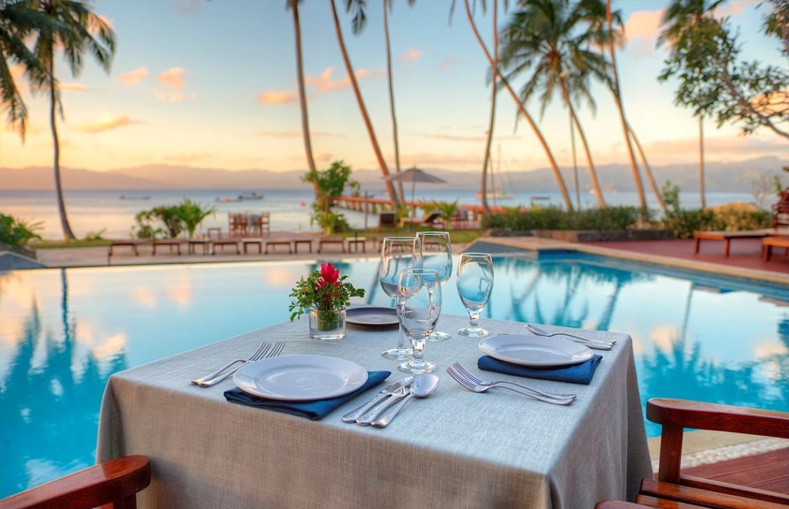 Jean Michel Cousteau Resort Fiji adult only dining