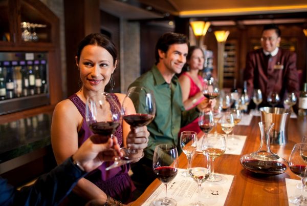 Celebrity Cheers with wine